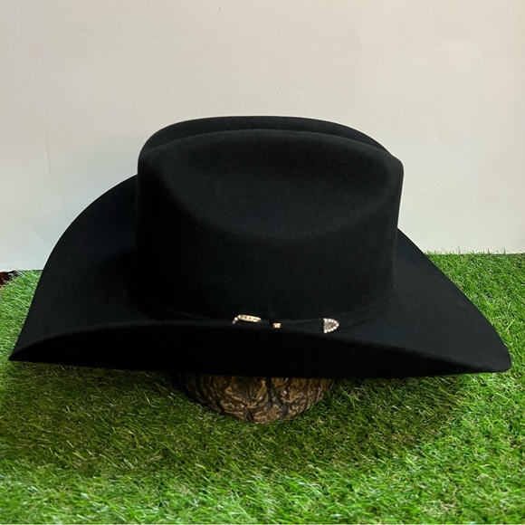 Mens/Women cowboy cowgirl Western 100X Felt Hat Tejana Vaquera Black Marlboro - Picture 3 of 6